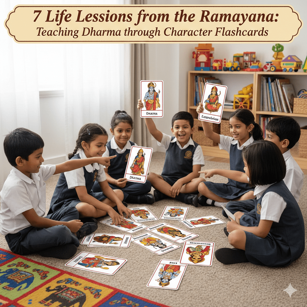 7 Life Lessons from the Ramayana: Teaching Dharma through Character Flashcards - Itihasapurana