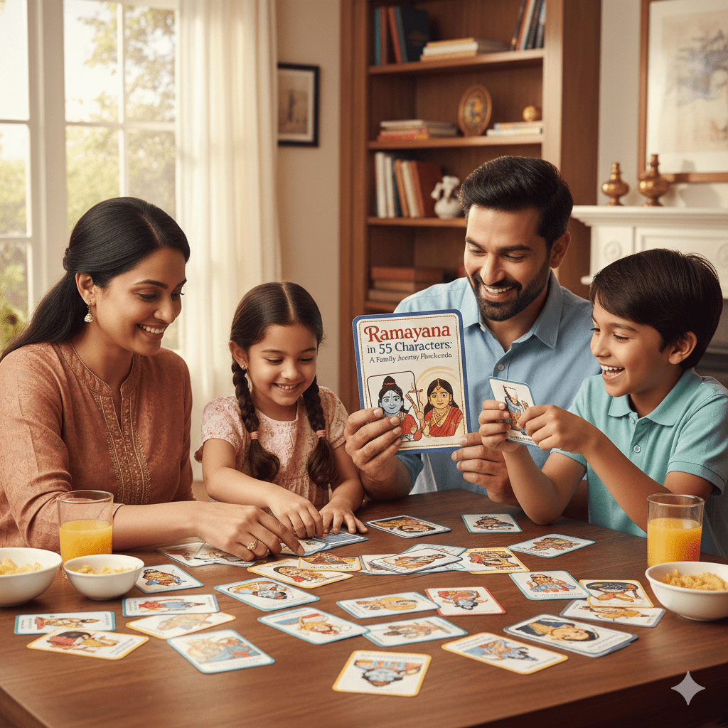 Ramayana in 55 Characters: A Family Journey in Flashcards - Itihasapurana