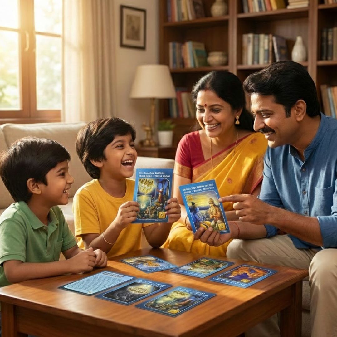 Srimad Bhagavatam in 56 Episodes: A Family Journey in Flashcards - Itihasapurana