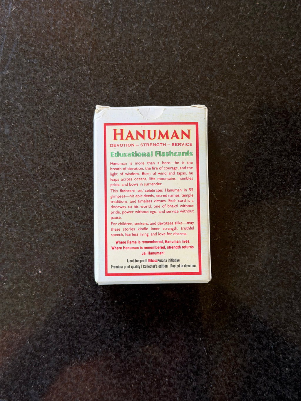 Hanuman Flashcards (56 Cards) - Devotion • Strength • Service