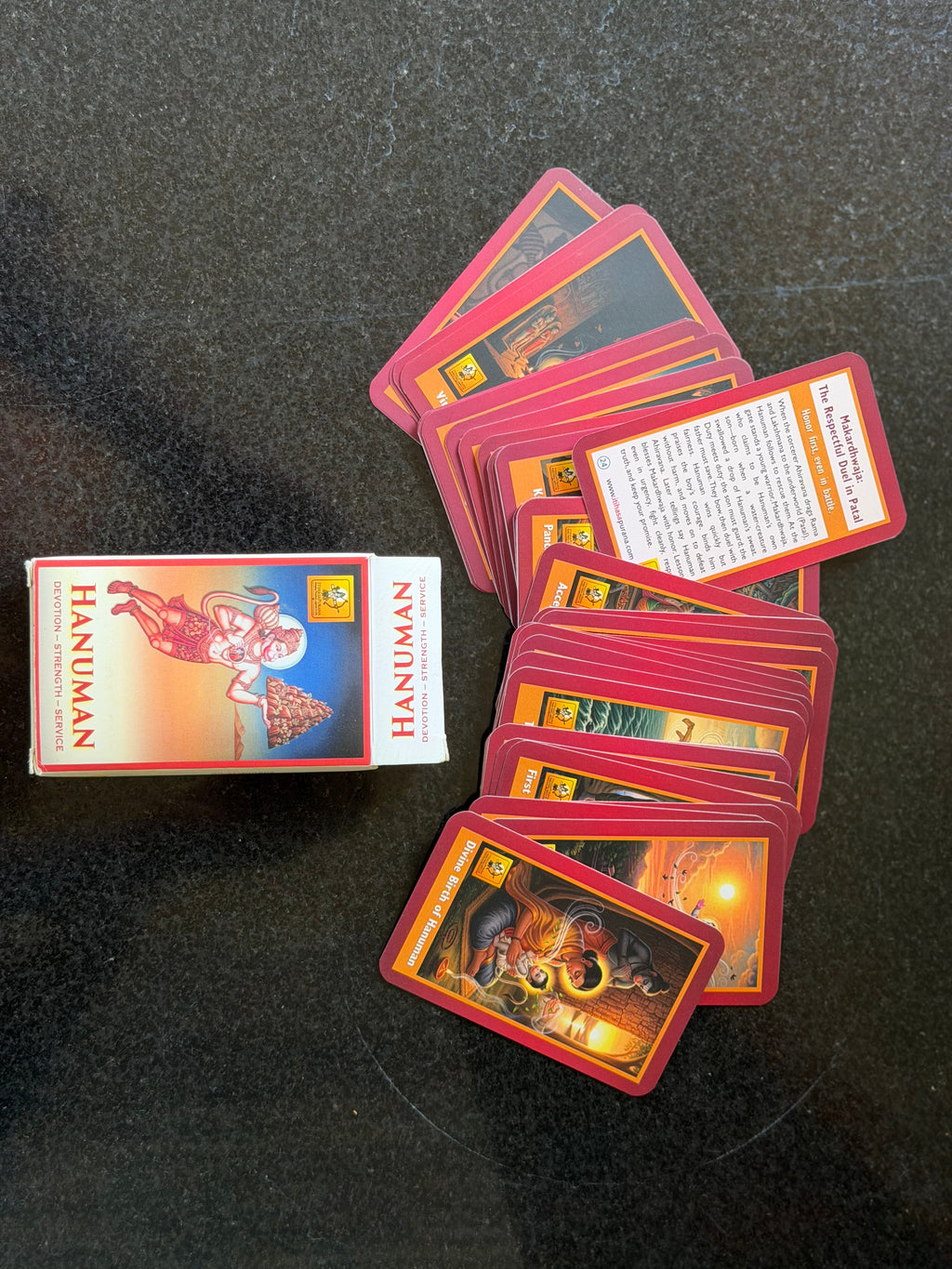 Hanuman Flashcards (56 Cards) - Devotion • Strength • Service