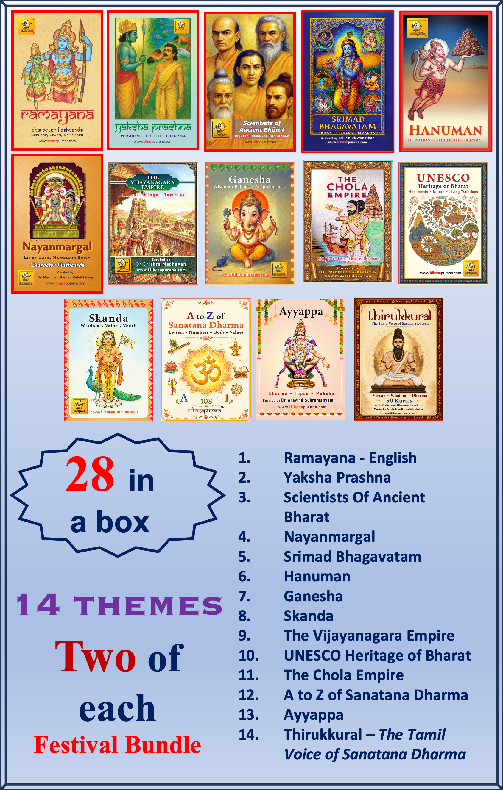 Festival Bundle – 28 Packs | 14 Themes | Two Complete Packs of Each!