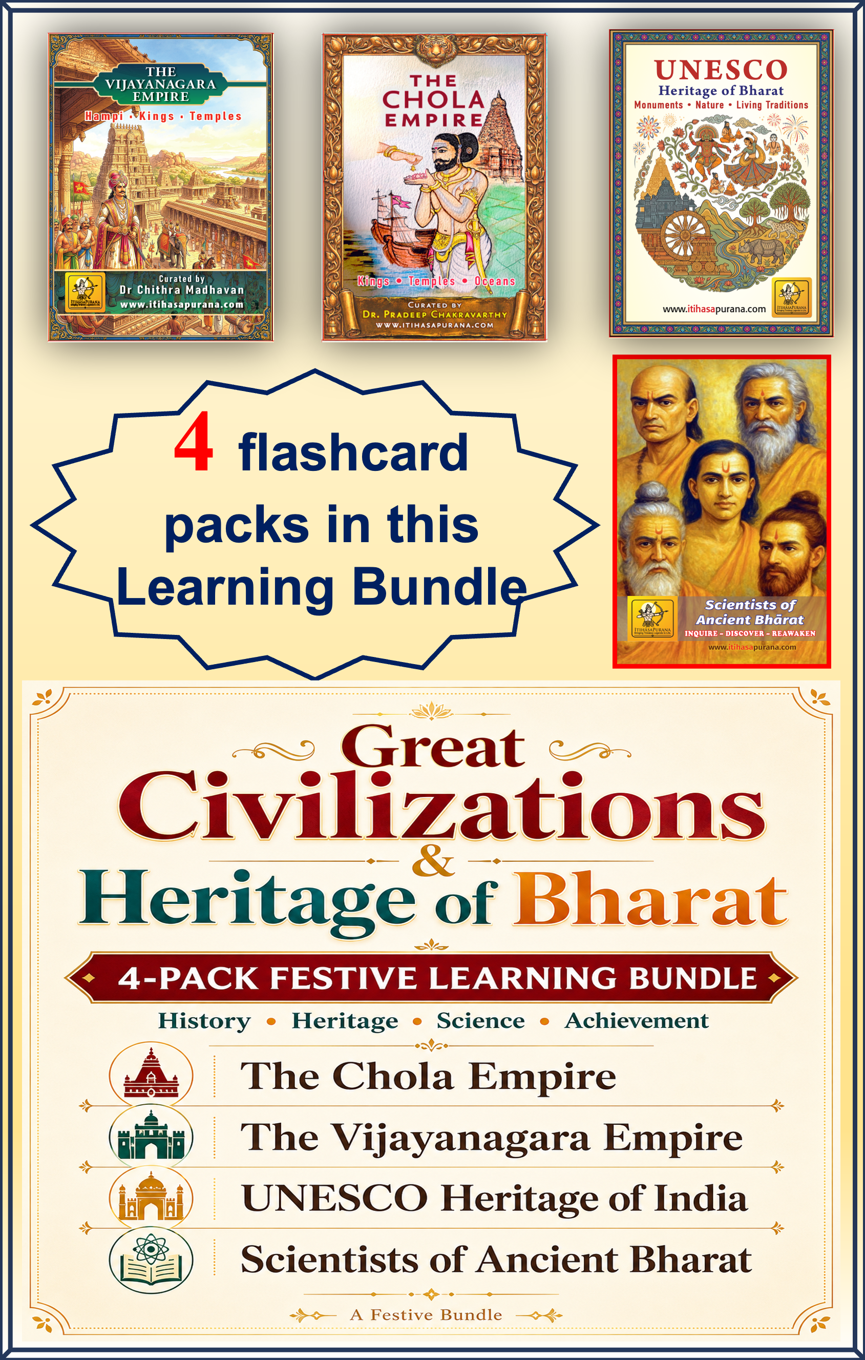 Great Civilizations & Heritage of Bharat — 4 Pack Bundle
