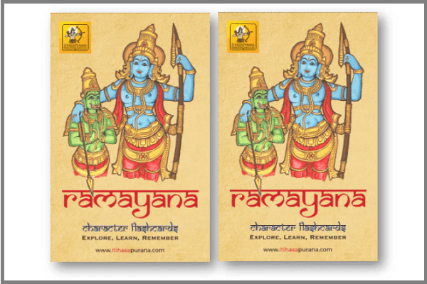 Ramayana Flashcards – 55 Illustrated Character Cards - Itihasapurana