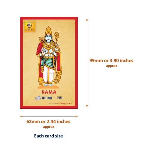 Ramayana Flashcards – 55 Illustrated Character Cards - Itihasapurana