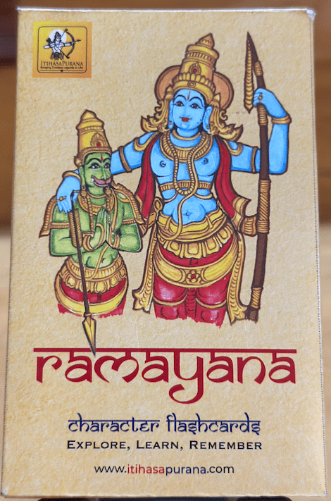 Ramayana Flashcards – 55 Illustrated Character Cards - Itihasapurana