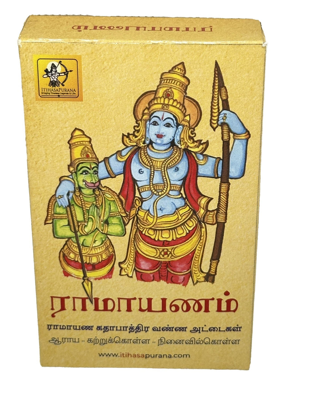 Ramayana Flashcards TAMIL – 55 Illustrated Character Cards in TAMIL - Itihasapurana
