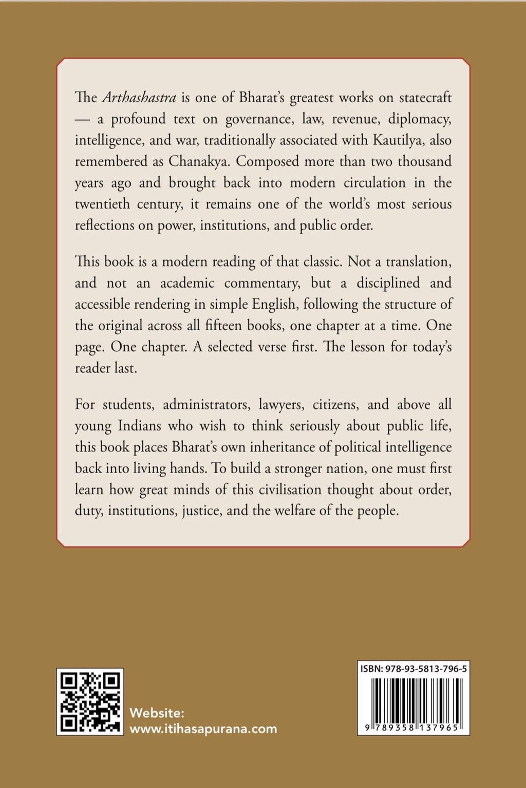 Arthashastra: The Wisdom We Forgot and the Nation We Must Build - Itihasapurana