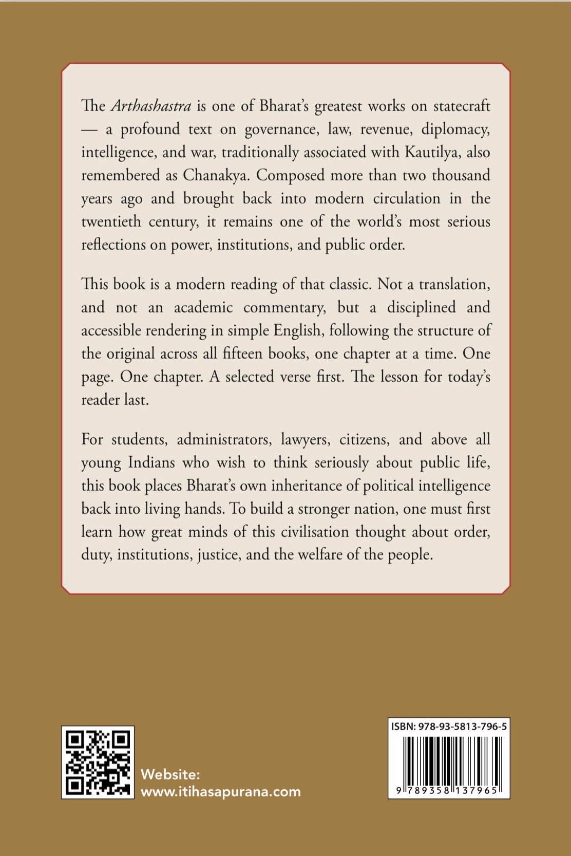 Arthashastra: The Wisdom We Forgot and the Nation We Must Build - Itihasapurana