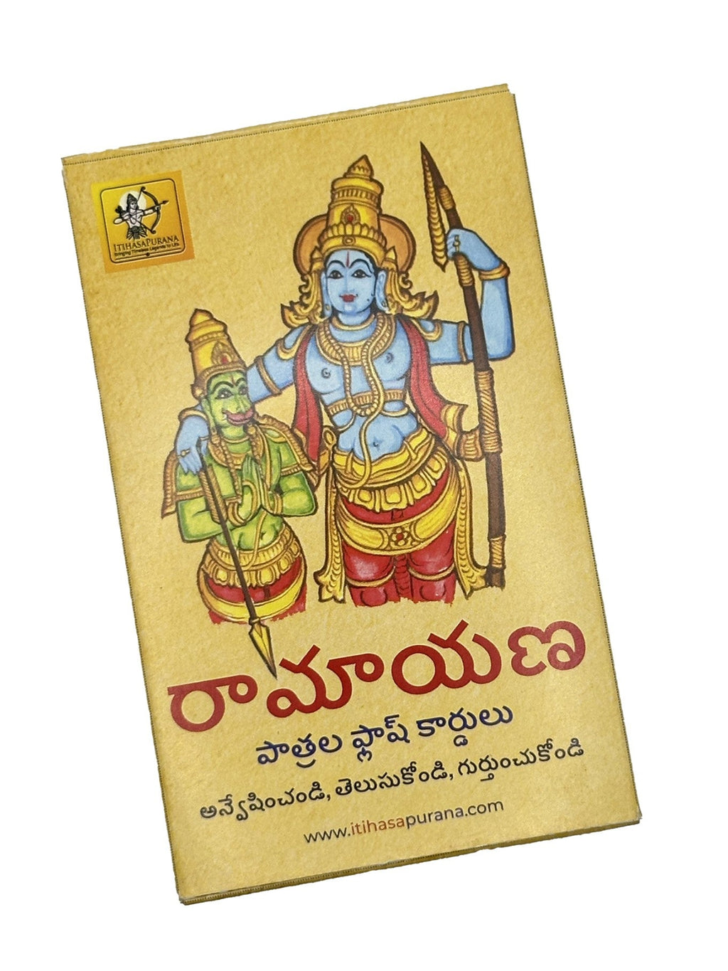 Ramayana Flashcards TELUGU – 55 Illustrated Character Cards in TELUGU - Itihasapurana