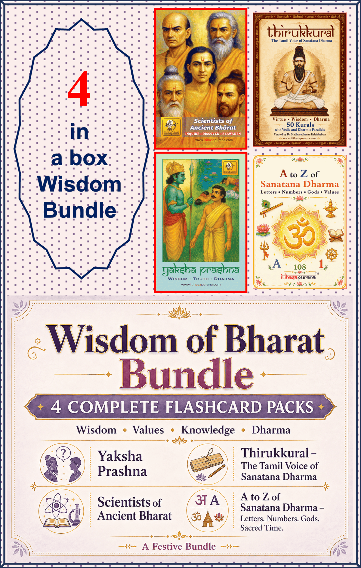 Wisdom of Bharat — 4 Pack Bundle - Itihasapurana